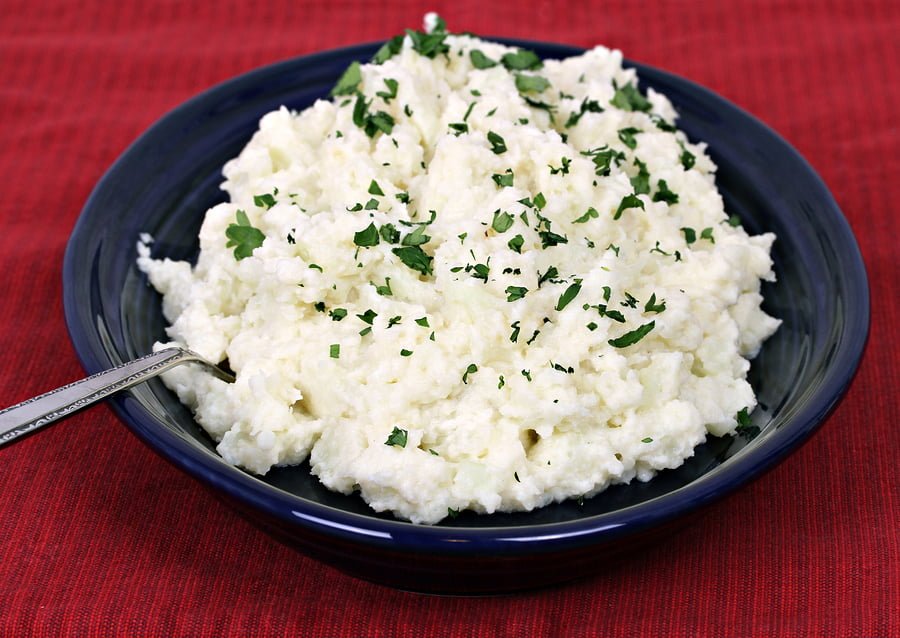 Roasted Garlic Mashed Cauliflower
