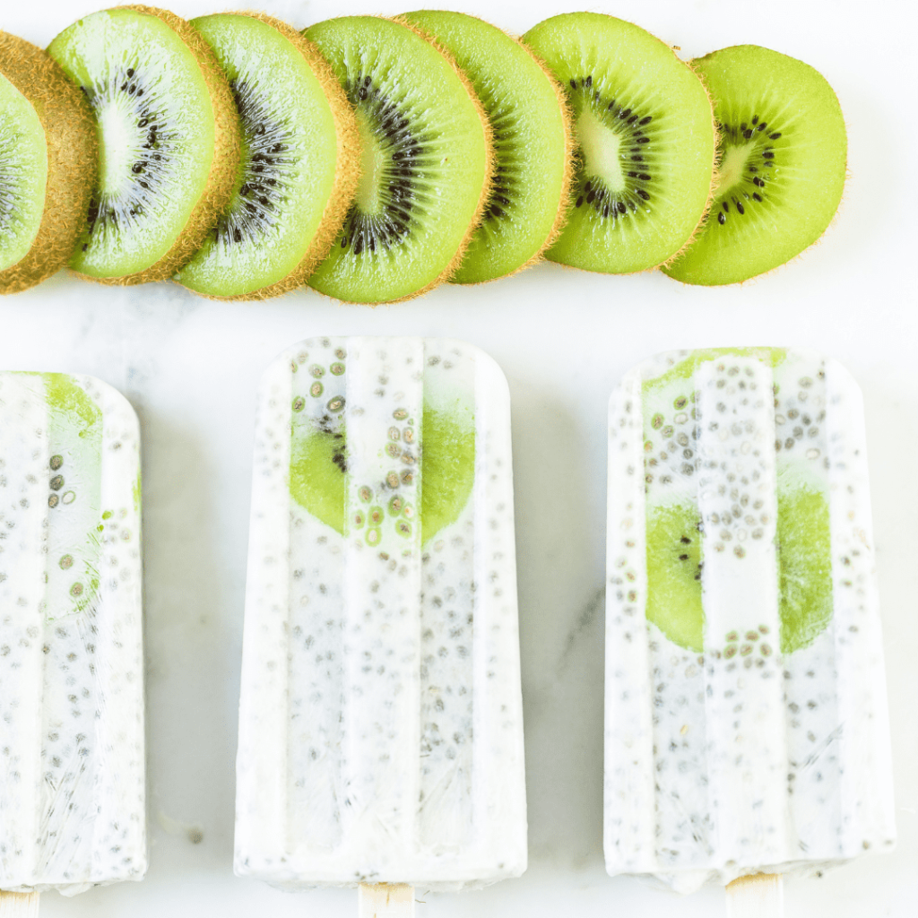coconut kiwi popsicle