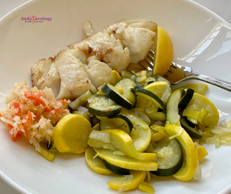 pan seared cod meal